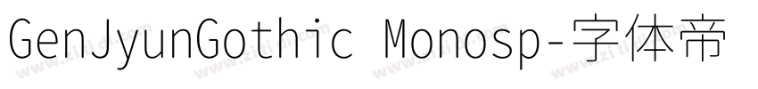 GenJyunGothic Monosp字体转换